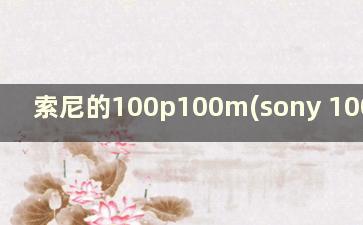 索尼的100p100m(sony 100p 100m)